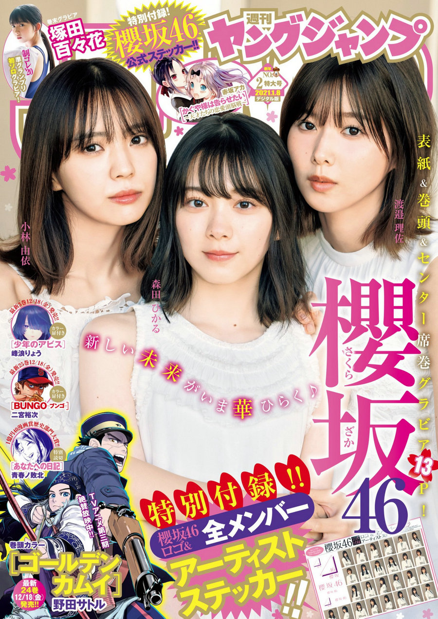 [Weekly Young Jump] 2021 No.02 森田ひかる 渡邉理佐 小林由依 塚田百々花 [13P]