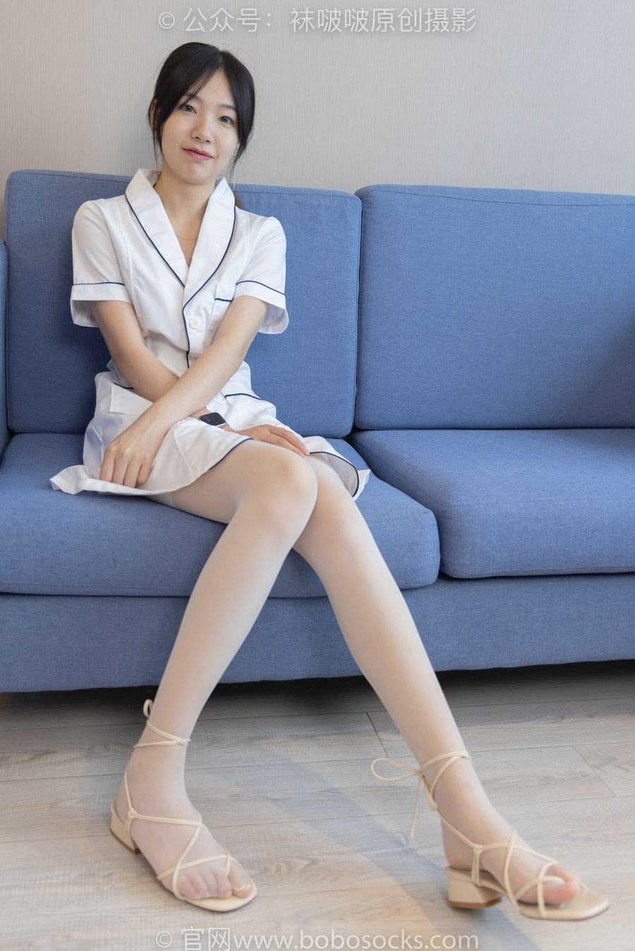 BoBoSocks袜啵啵 No.206 小甜豆-绑带凉鞋、白丝大腿袜、小护士服 [142P1V-5.78GB]